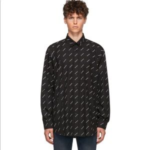 Balenciaga All Over Logo Shirt